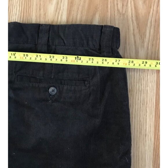 Canyon Ridge Pants Mens Corduroy Size 56/32 Black 100% Cotton Dressy Pants - Picture 9 of 9